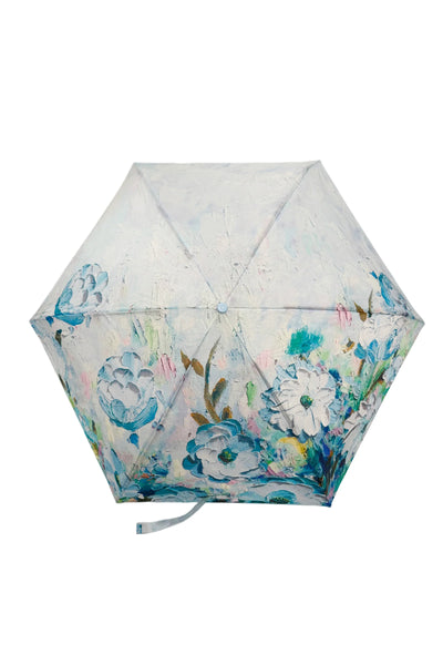 ShineMe Floral Oil Painting Umbrella with Travel Case (Mini) UM-8605