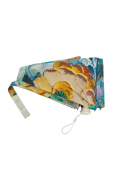 ShineMe Floral Oil Painting Umbrella with Travel Case (Mini) UM-8605