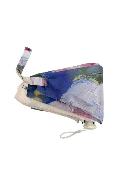 ShineMe Rose Floral Oil Painting Umbrella with Travel Case (Mini) UM-8609-A