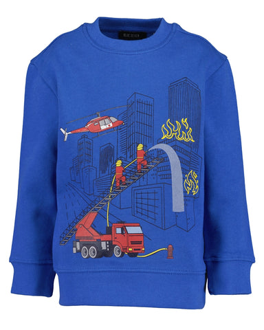 Blue Seven Boys' Sweatshirt 864748 Fire Brigade