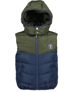 Blue Seven Boys' Two Tone Hooded Gilet 897002