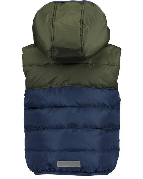 Blue Seven Boys' Two Tone Hooded Gilet 897002