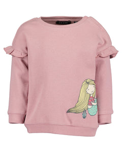 Blue Seven Girls' Sweat Shirt 909044 Mauve