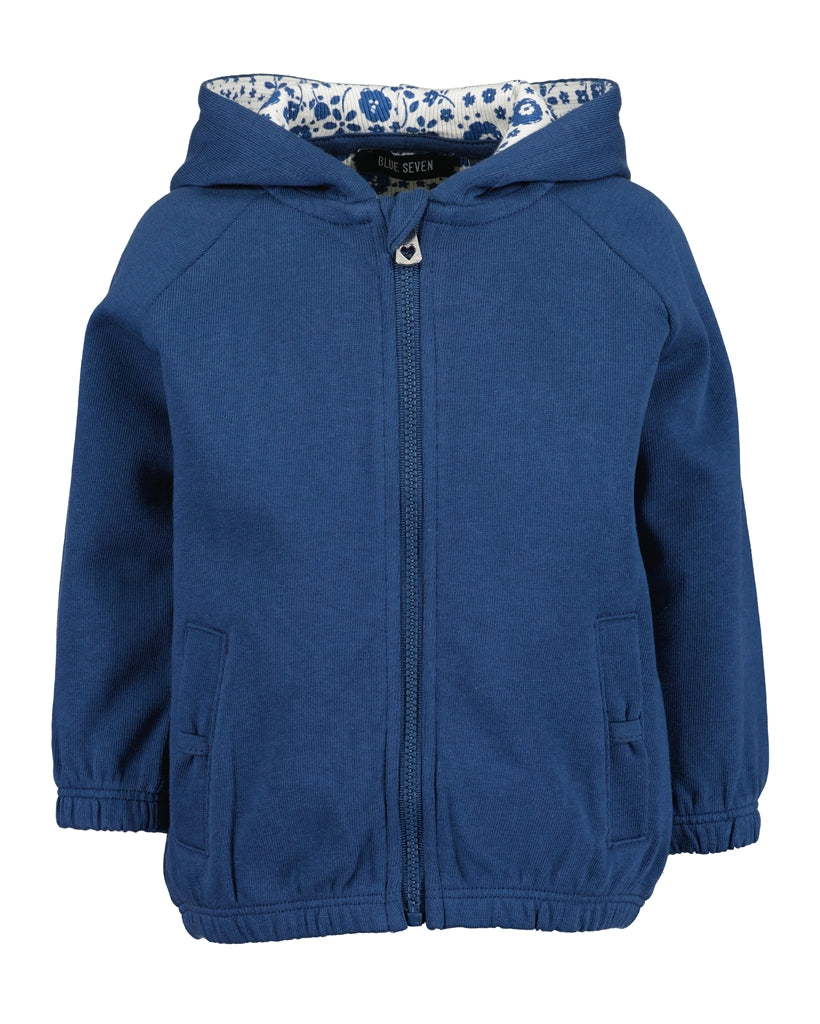 Blue Seven Infant Girls' Zip Hoodie 909045 Ocean