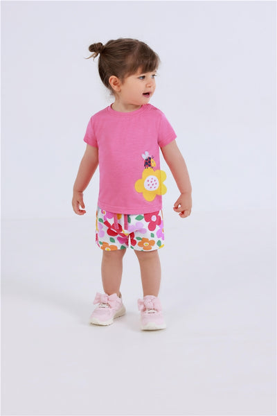 Blue Seven Girl's Infant Summer Shorts 913622 White
