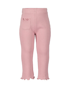 Blue Seven Infant Girl's Ribbed Cotton Leggings 913634 Mauve