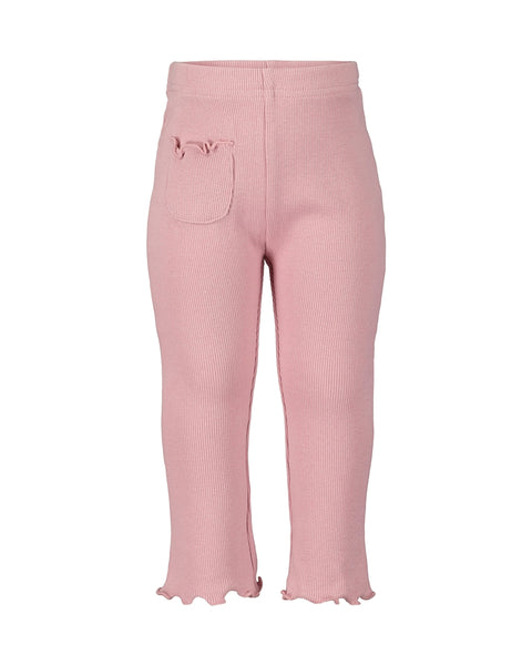 Blue Seven Infant Girl's Ribbed Cotton Leggings 913634 Mauve