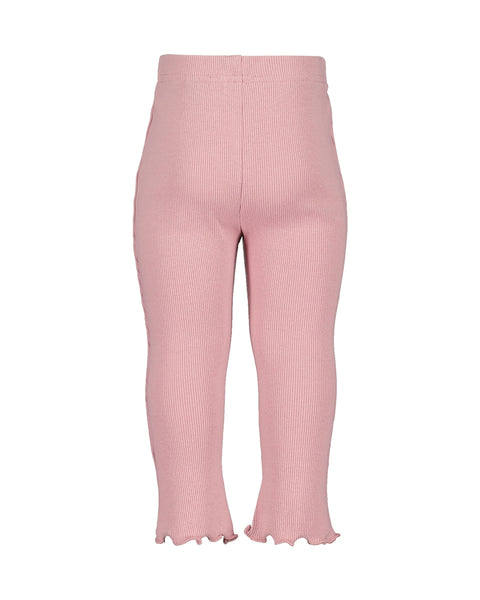 Blue Seven Infant Girl's Ribbed Cotton Leggings 913634 Mauve