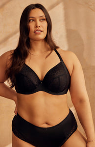 Sculptress Roxie Plunge Bra 9586 Black