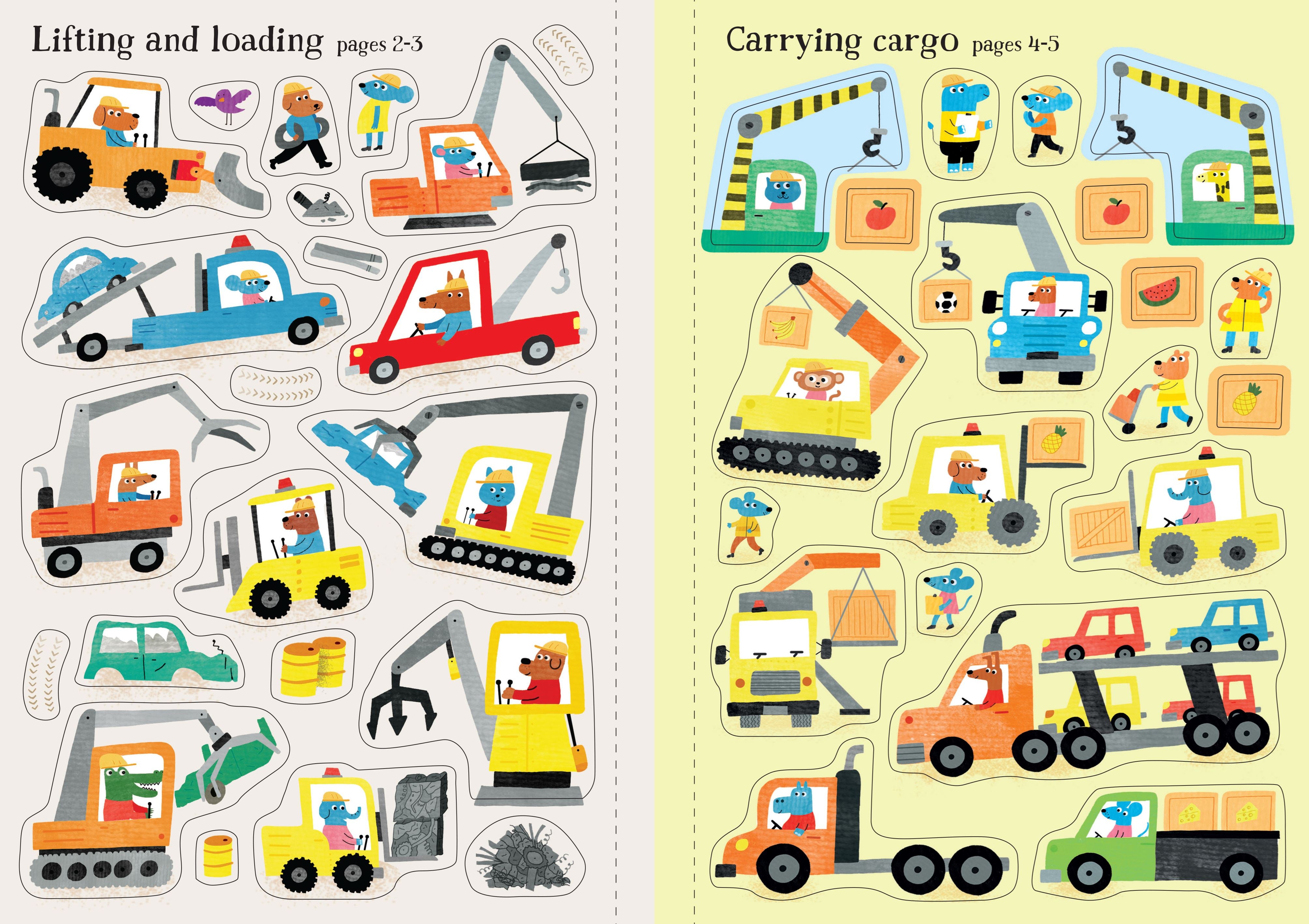 digger  sticker  book ireland