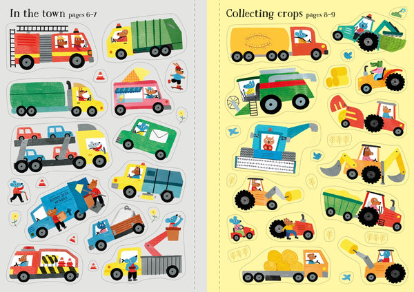 tractor sticker book