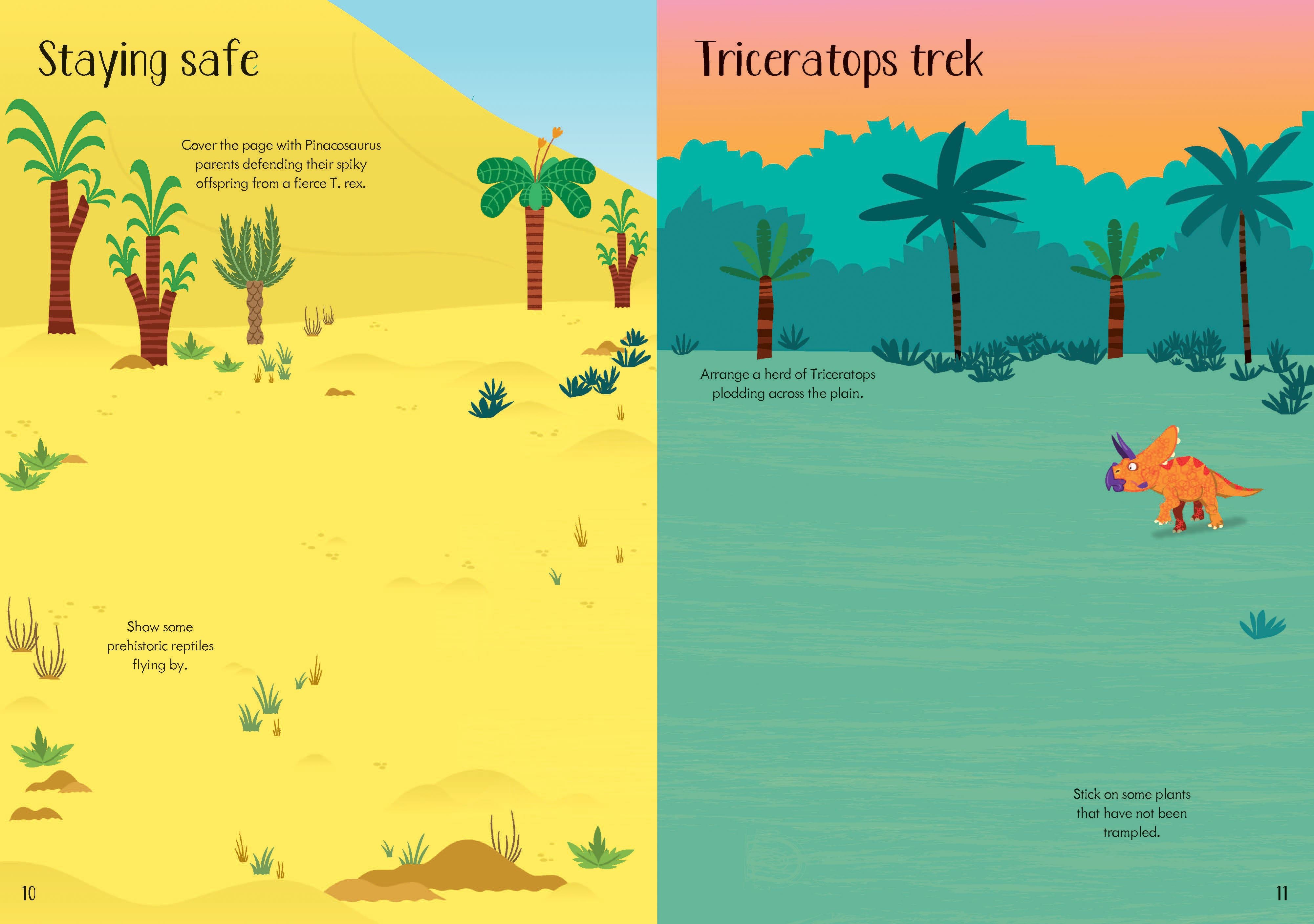 dinosaur sticker  book