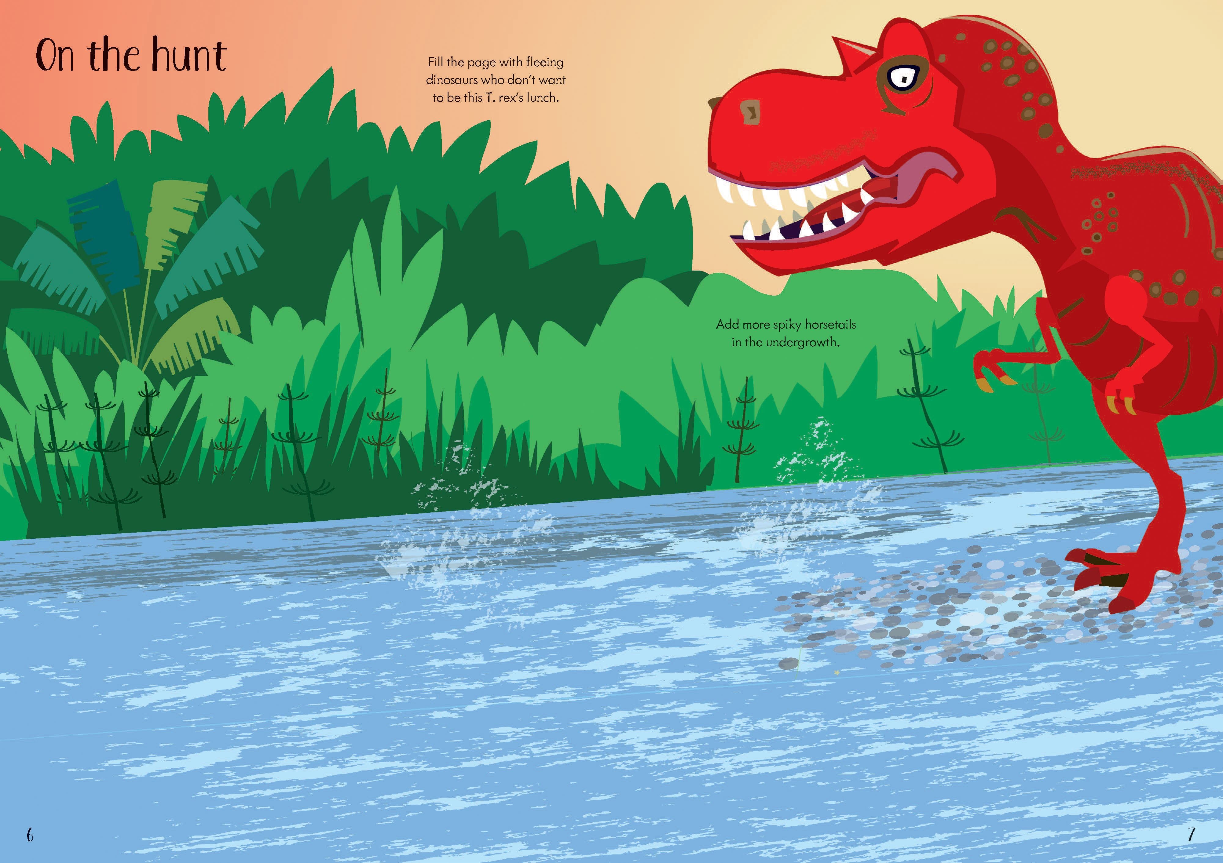 dinosaur sticker  book