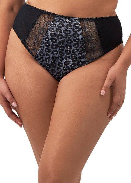 Elomi Morgan High Leg Brief Snow Leopard