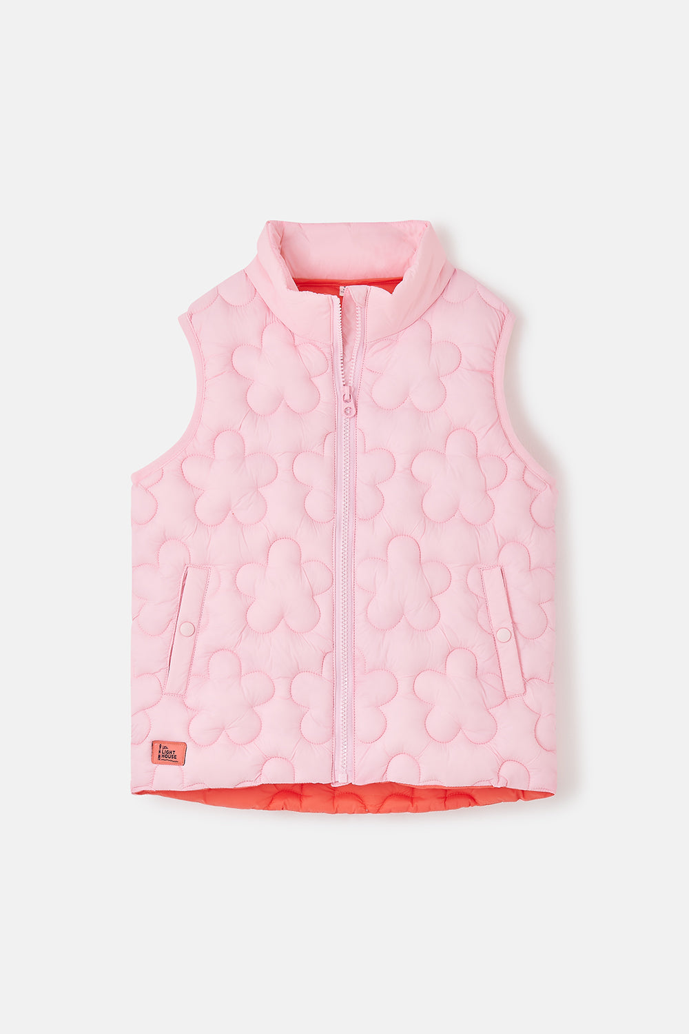 Little Lighthouse Amber Gilet - Baby Pink
