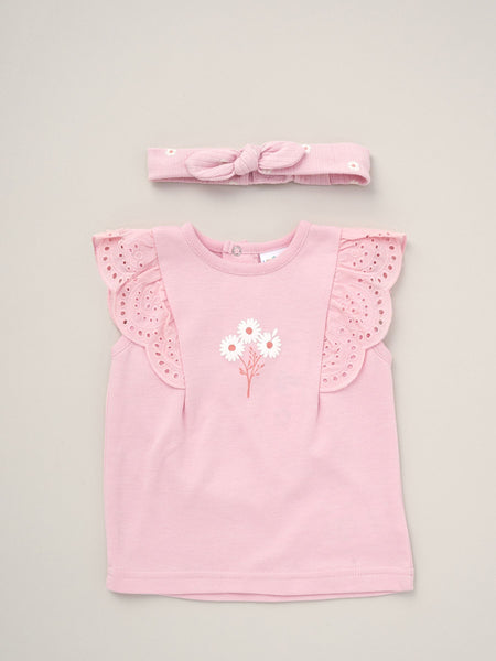 Lily & Jack Baby Girls 3 Piece Set D06820 All Over Daisy Print