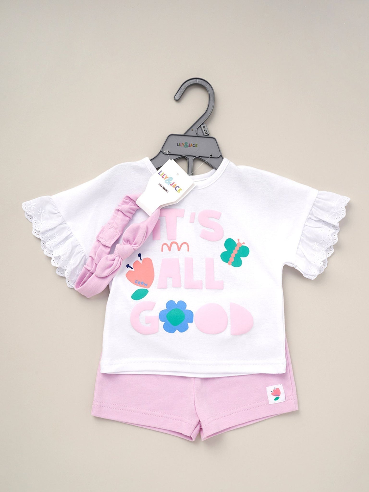 Lily & Jack Baby Girls 3 Piece Set  D07298 It's All Good