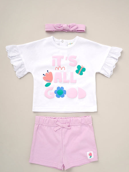 Lily & Jack Baby Girls 3 Piece Set  D07298 It's All Good