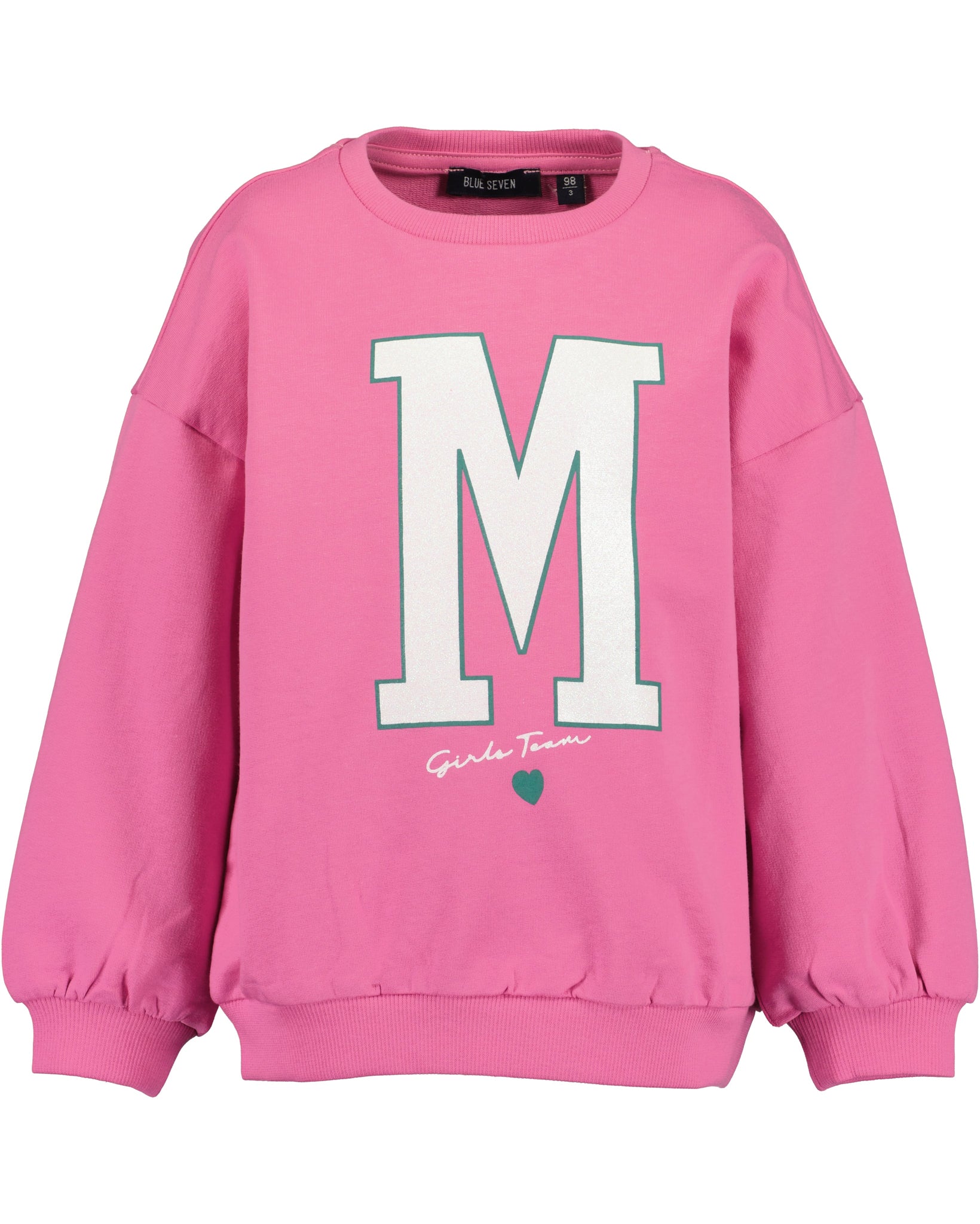 Blue Seven Girls' Varsity Sweatshirt  71716 Azalea