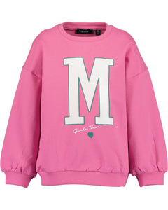 Blue Seven Girls' Varsity Sweatshirt  71716 Azalea