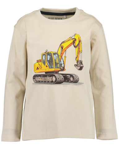 Blue Seven Boys' Long Sleeve TShirt 850766-0430 Digger Pebble