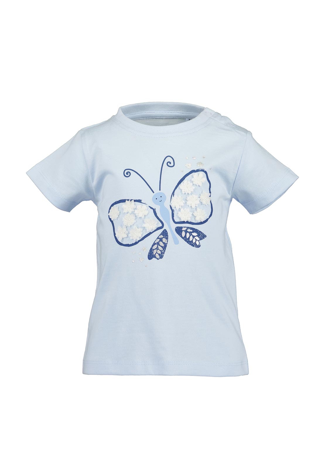 Blue Seven Baby Girl Butterfly Short Sleeve Tee 901147 Blue