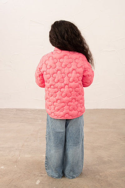 Little Lighthouse Girl's Bonnie Coat Pink Daisy