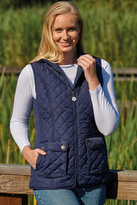 Country Estate Banbury Ladies Gilet 1662 Navy