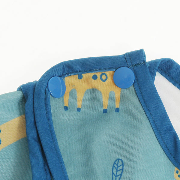 Ziggle Coverall Feeding Bib Giraffe and Elephant