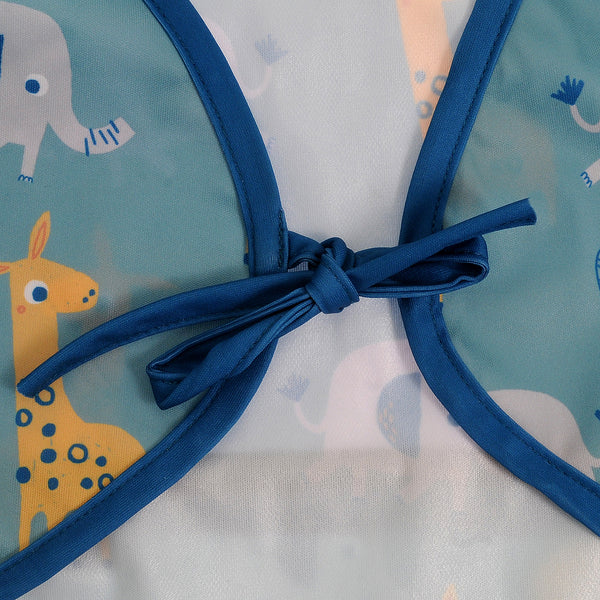 Ziggle Coverall Feeding Bib Giraffe and Elephant
