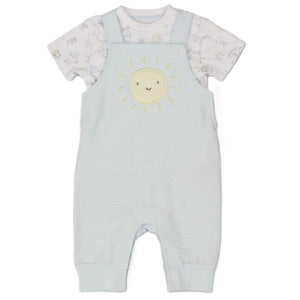 Pure & Soft Premium Babywear Baby Boys Nursery Dungaree & T-Shirt Outfit E13310