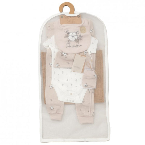 Home Grown Baby (0rganic) 6pc Baby Unisex Mesh Bag Gift Set - E08705 Welcome to the World