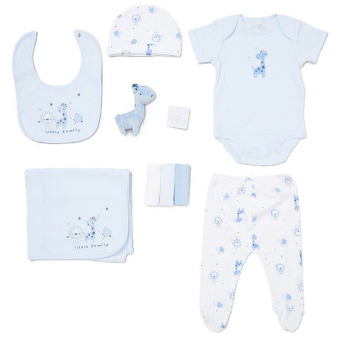 Rock A Bye Baby Baby Boys Little Family 10 Piece Mesh Bag Gift Set  E08747