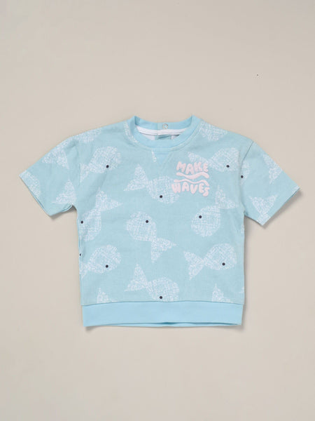 Lily & Jack Baby Boys 3 Piece Top & Short Outfit With Sun Glasses F10224INF