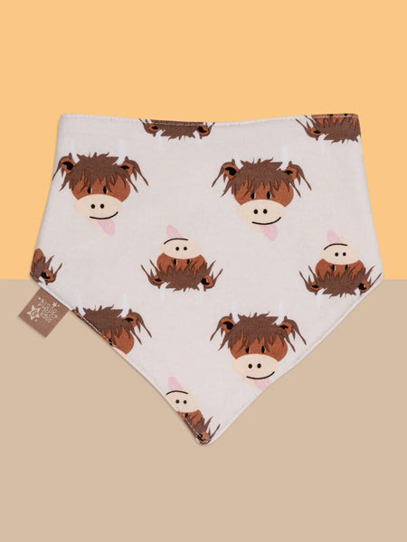 Blade & Rose Hamish Highland Cow Bib Neutral
