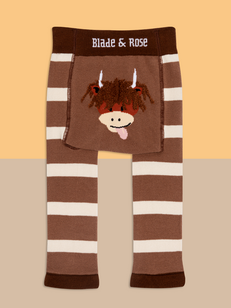 Blade & Rose Hamish Highland Cow Leggings Neutral