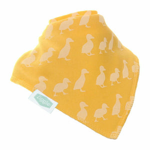 Ziggle Bandana Dribble Bibs Yellow Waddling Ducks