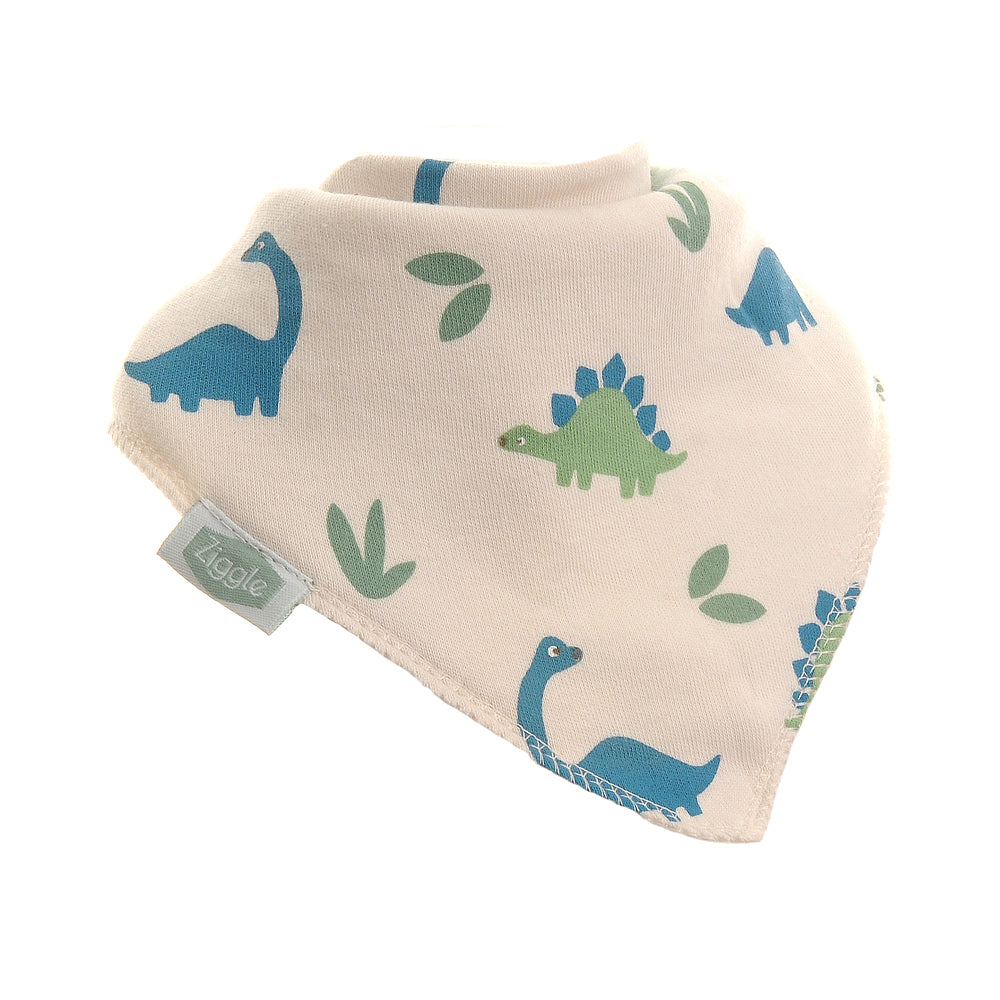 Ziggle Bandana Dribble Bibs Dino print