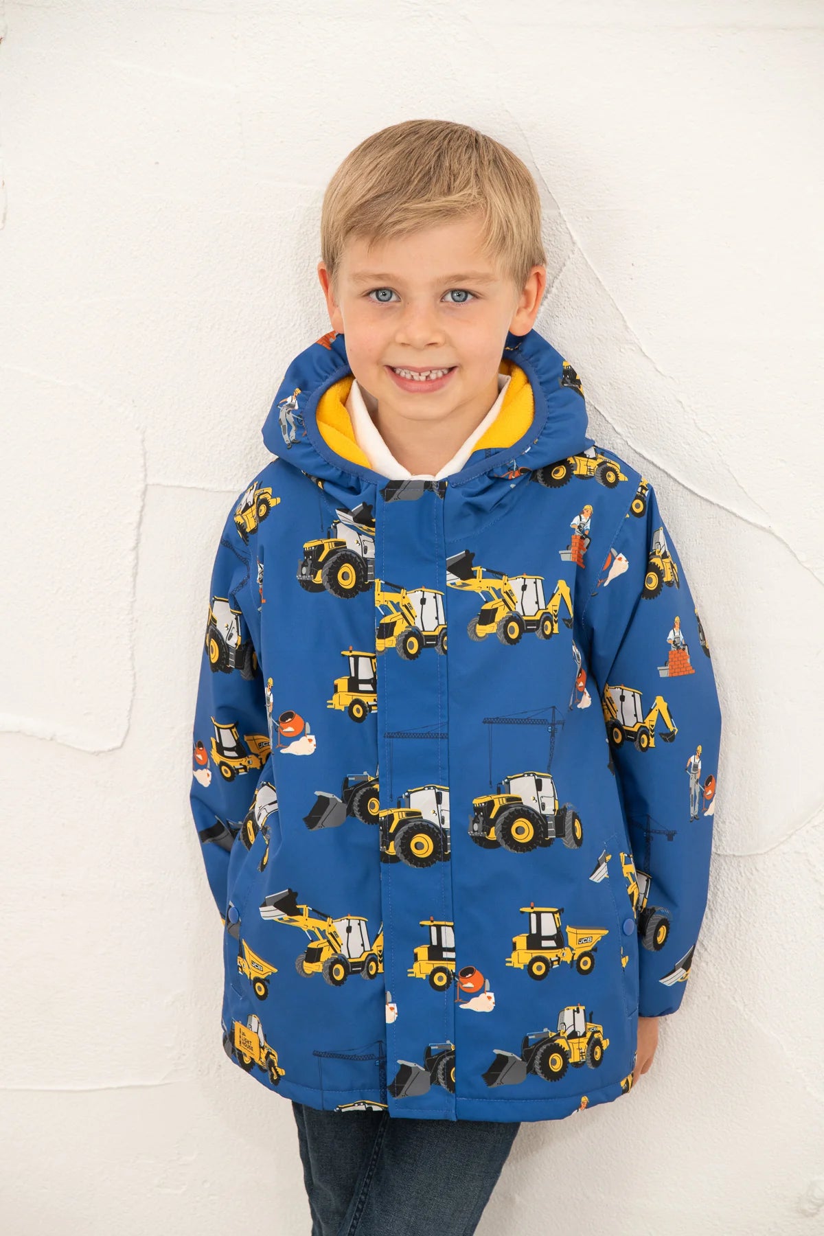 Little Lighthouse Finlay Boys Jacket - Royal JCB