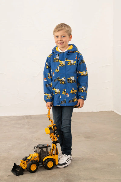 Little Lighthouse Finlay Boys Jacket - Royal JCB