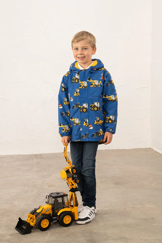 Little Lighthouse Finlay Boys Jacket - Royal JCB