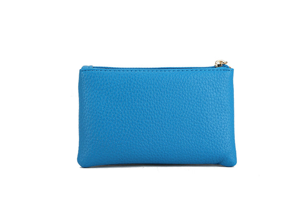 Long&Son Ladies double zip pocket purse G-103