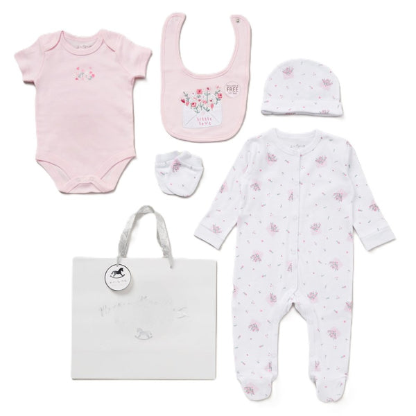 Rock A Bye Baby Unisex  6 Piece Mesh Bag Gift Set G12400 Little Love