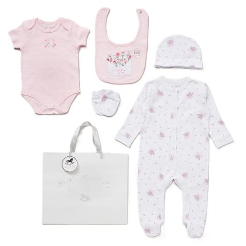 Rock A Bye Baby Unisex  6 Piece Mesh Bag Gift Set G12400 Little Love