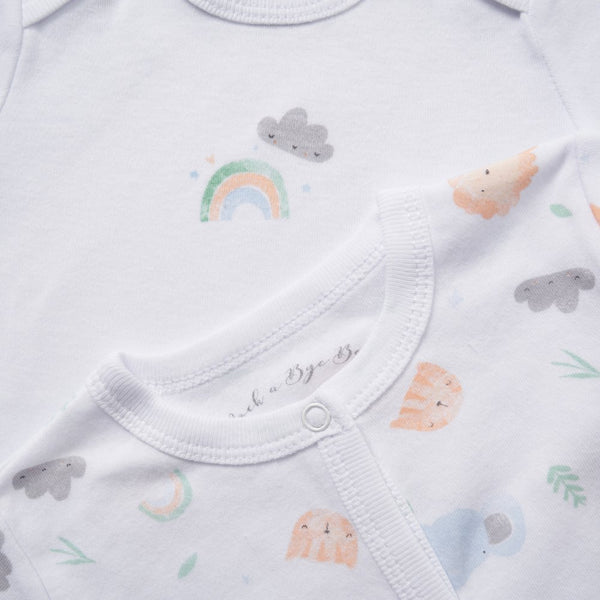 Rock A Bye Baby Unisex  6 Piece Mesh Bag Gift Set G12412 Safari Animals