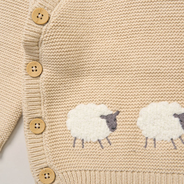 Rock A Bye Baby Baby Unisex Knitted 2 Piece Outfit G12465NB Beige