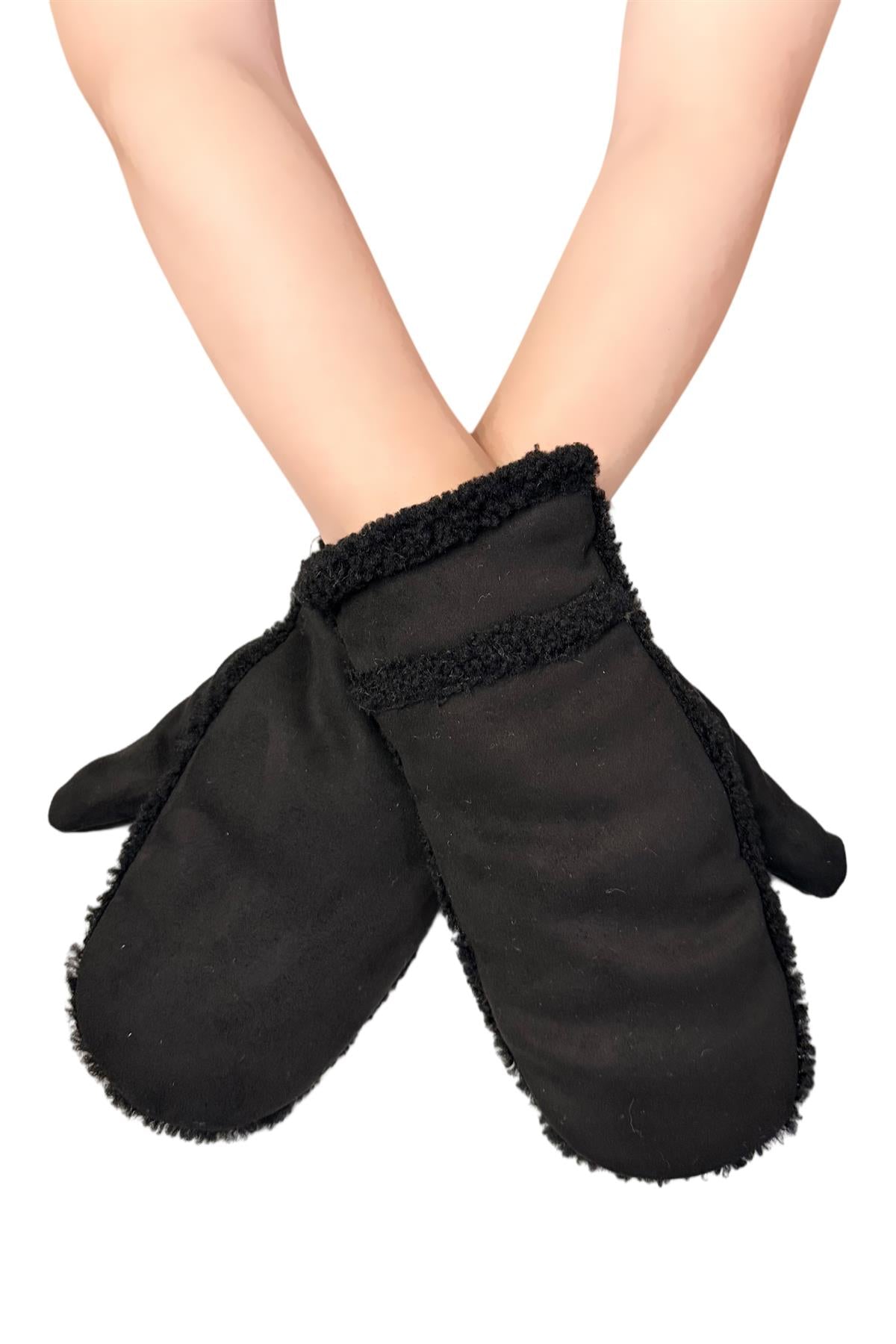 womens  fur  mittens