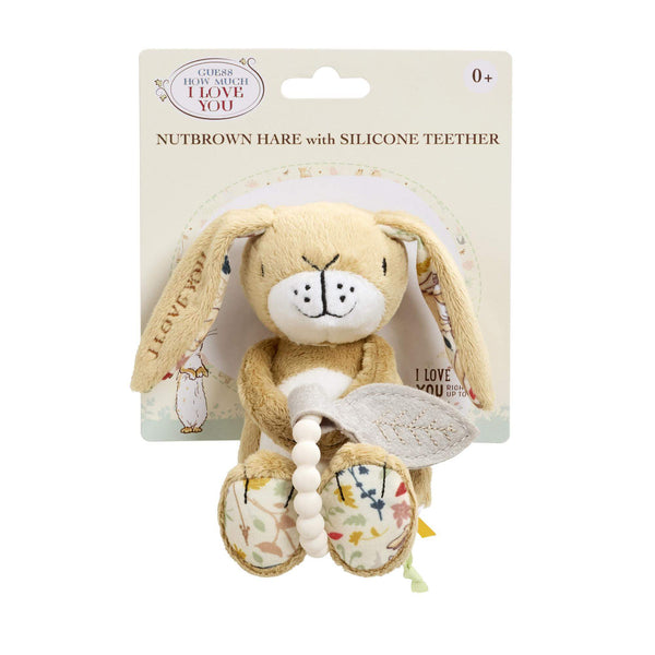Rainbow Designs Guess How Much I Love You Little Nutbrown Hare With Silicone Teether GH2311