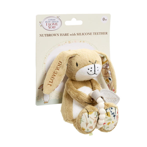 Rainbow Designs Guess How Much I Love You Little Nutbrown Hare With Silicone Teether GH2311