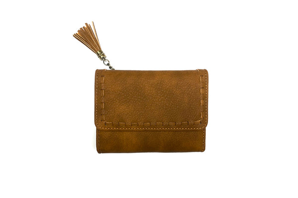 Long & Son Whipstitch Tri fold  Wallet Purse GZ9014-S